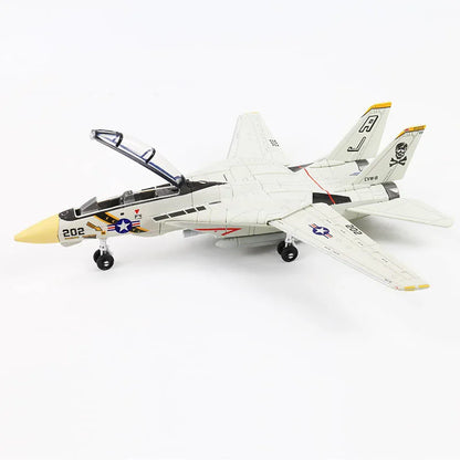 1:72 Scale Souvenir Toy Model F14A Fighter Simulation ABS Aircraft Finished Model Collection of Static Decoration Gift for adult