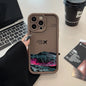 Peak Plane Phone Case For iPhone 17 16 15 14 Pro Max 13 12 11 16 Plus 16E 17 Air Shockproof Matte Soft TPU Silicone Bumper Cover