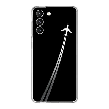Phone Case For Samsung Galaxy S25 S24 S23 FE S22 Ultra S20 S21 5G S10 S9 Plus S10E S8 Soft Clear Cover Premium Airplane Pattern