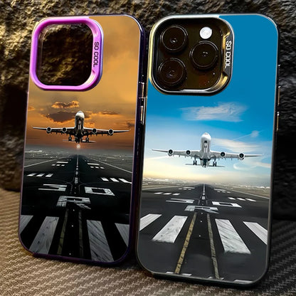 Airplane Case for iPhone 17 16 15 Pro Max Air 16E 14 13 12 11 XS X XR 7 8 Plus SE Cover