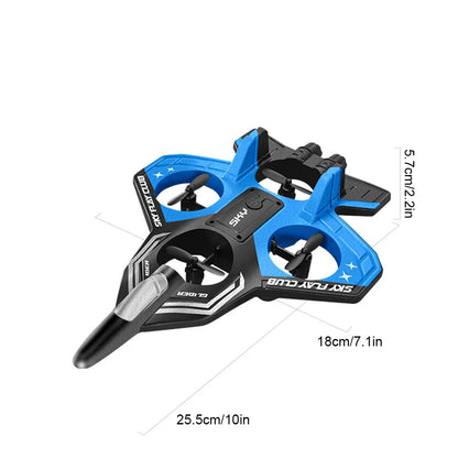 YP3 Glider RC Drone with Light Flying Helicopter RC Hobby Jet Plane 2.4G Stunt Remote Control Foam Fighter Airplane Toy Drone