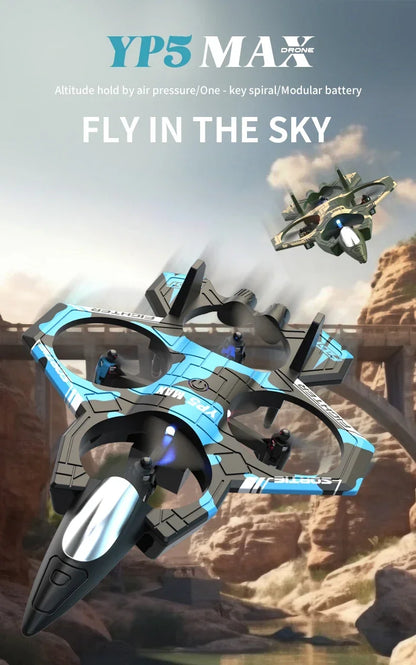 Stunt Light Remote Control Aircraft Four Channel Hovering High Altitude Rolling Special Effects Fighter Four Axis UAV