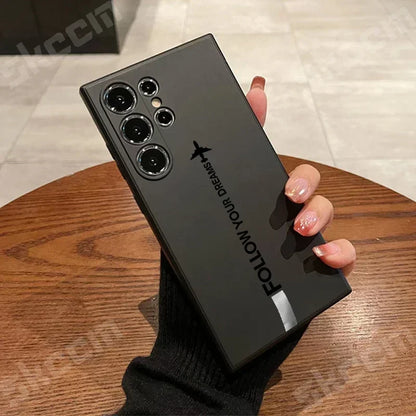 Travel-nspired Airplane Route Desian Case For Samsung Galaxy S24 S23 S22 Ultra Plus S20 FE A15 A35 A51 A54 A55 A71 A72 A73 Cover