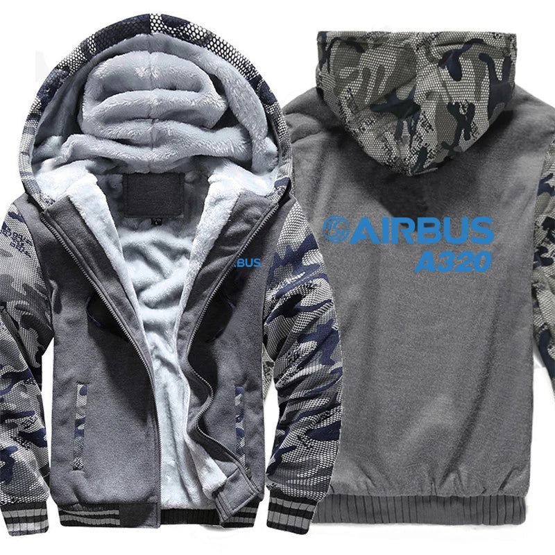 Airbus A320 Hoodies Men Fashion Coat Pullover Fleece Liner Jacket Plane Pilot 320 Airbus Sweatshirts Hoody