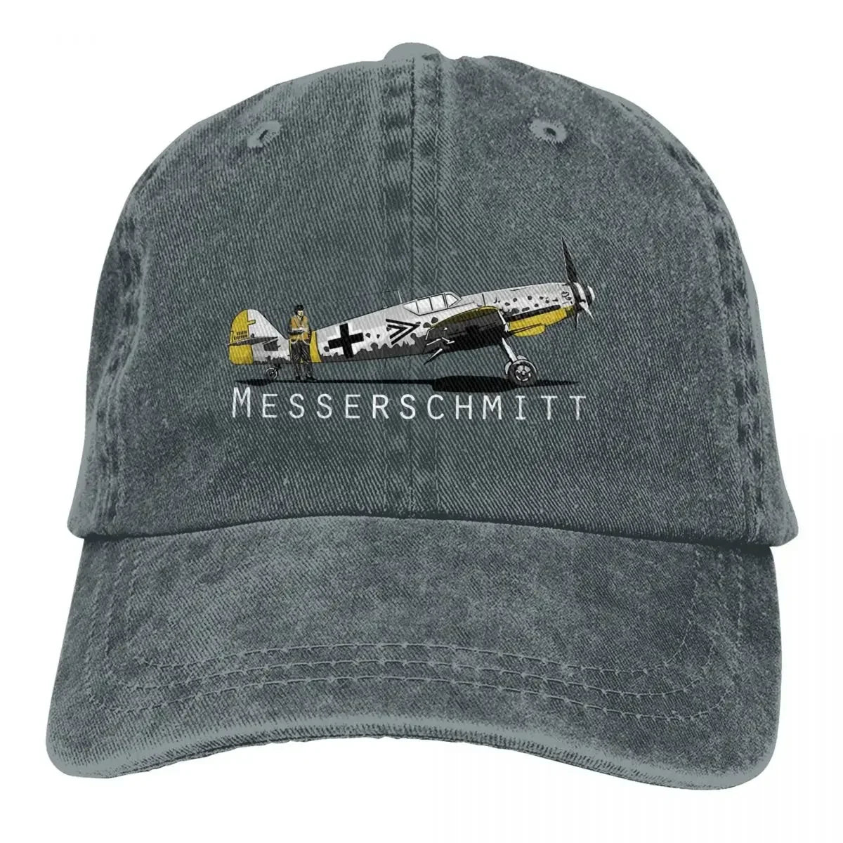 Airplane Lover Multicolor Hat Peaked Men Women's Cowboy Cap BF 109 Baseball Caps Personalized Visor Protect Hats