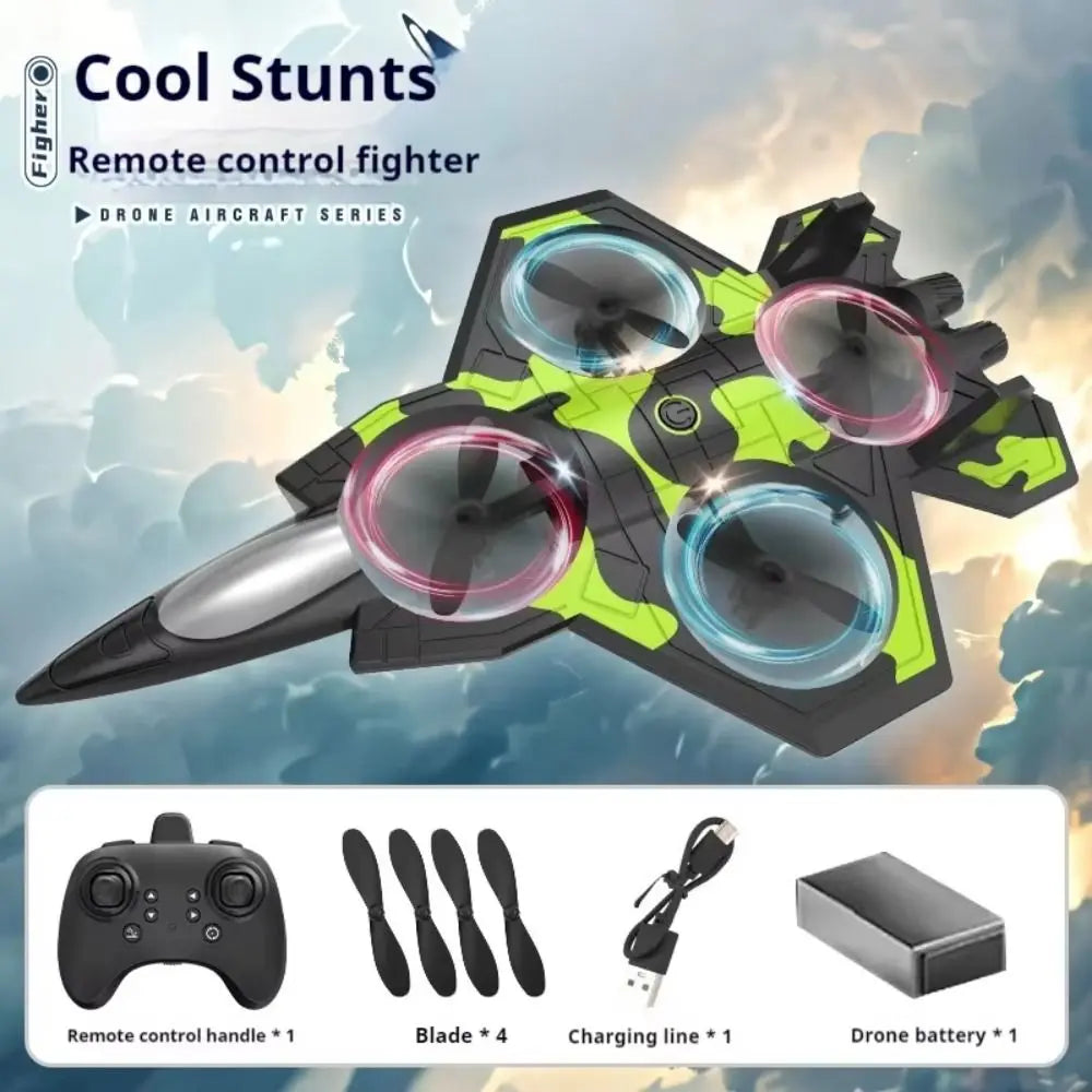 EPP Foam Remote Control Foam Fighter RC Drones Rechargeable Glider Flying Helicopter Toy Portable with Light RC Hobby Jet Plane