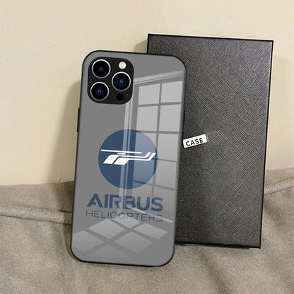 Airbus Logo Phone Case For IPhone 15 Pro Max14 Pro 12 11 13 16 X XR XS 8 7 Plus SE Tempered Glass Back Cover