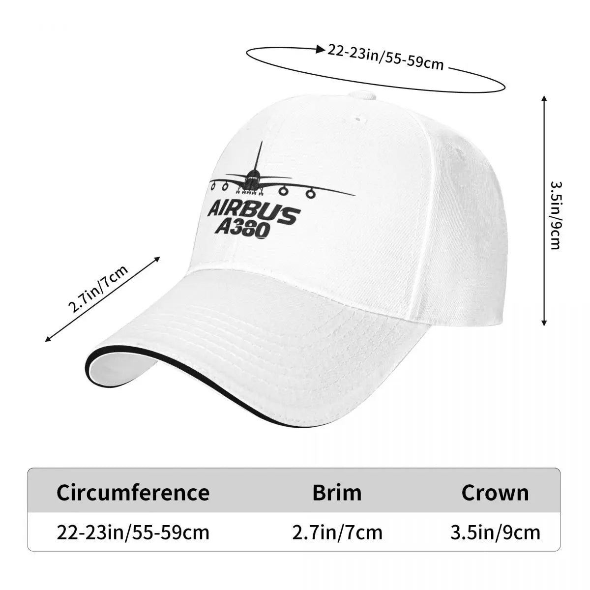 Airbus A380 Baseball Caps Activities Snapback Hat Men Women Hats