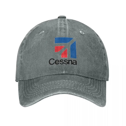Cessna Logo Baseball Cap American Aircraft Manufacturer y2k Retro Men Adult Hip Hop Dad Hats Outdoor Sun Snapback Cap Gift