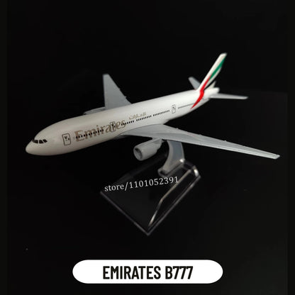 Metal Aircraft Replica Emirates Airlines A380 B777 Airplane Diecast Model Aviation Plane Collectible Toys for Boys
