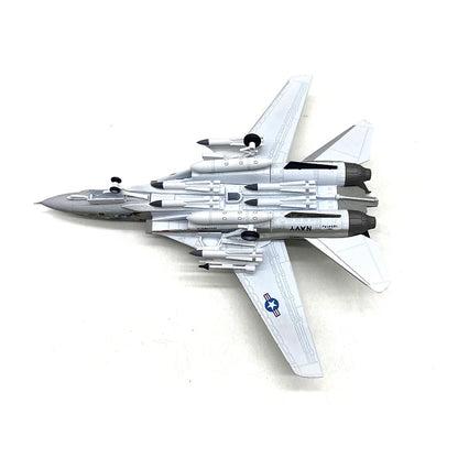 JASON TUTU 1/100 Scale USA F-14 Tomcat fighter Alloy Model Diecast Military Missile bomber