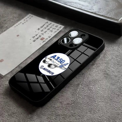 Airbus Logo Phone Case For IPhone 17 14 Pro Max 15 Pro 12 11 13 Mini X XR XS 16e Plus SE Glass Cover