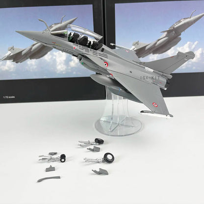 France Air Force Rafale Fighter Jet Airplane Metal Model Military Finished Alloy Simulation Aircraft