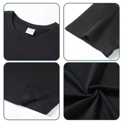 Men's Airplane Pattern Printed T-shirt Cotton Round Neck Short Sleeved Pilot Design Aviation Enthusiast Airplane Theme T-shirt