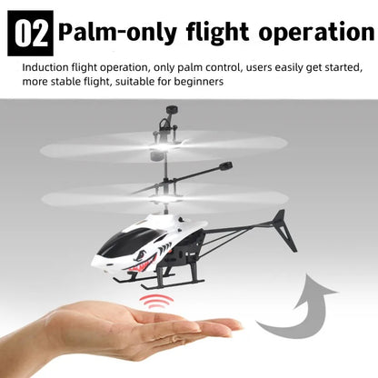 Aircraft Gesture Sensor Control Aircraft Flight Helicopter Luminous Children's Toys