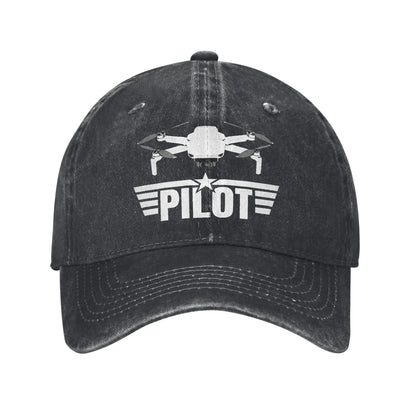 Drone Pilot for Quadcopter Men Women Baseball Caps FPV Racing Pilot Distressed Washed Hats Vintage Outdoor Travel Gift Sun Cap