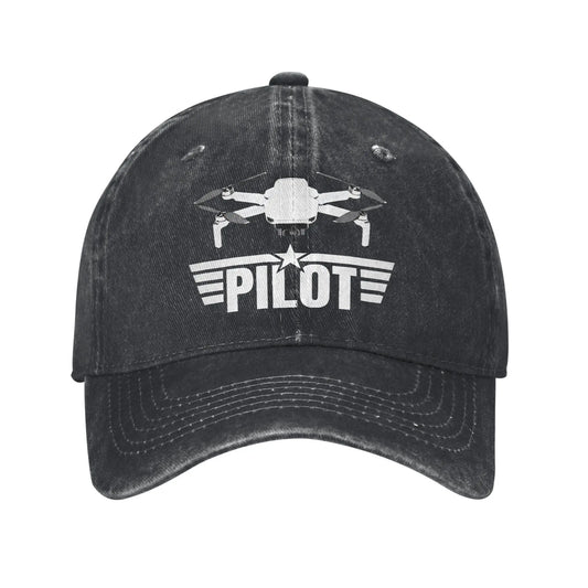 Drone Pilot for Quadcopter Men Women Baseball Caps FPV Racing Pilot Distressed Washed Hats Vintage Outdoor Travel Gift Sun Cap