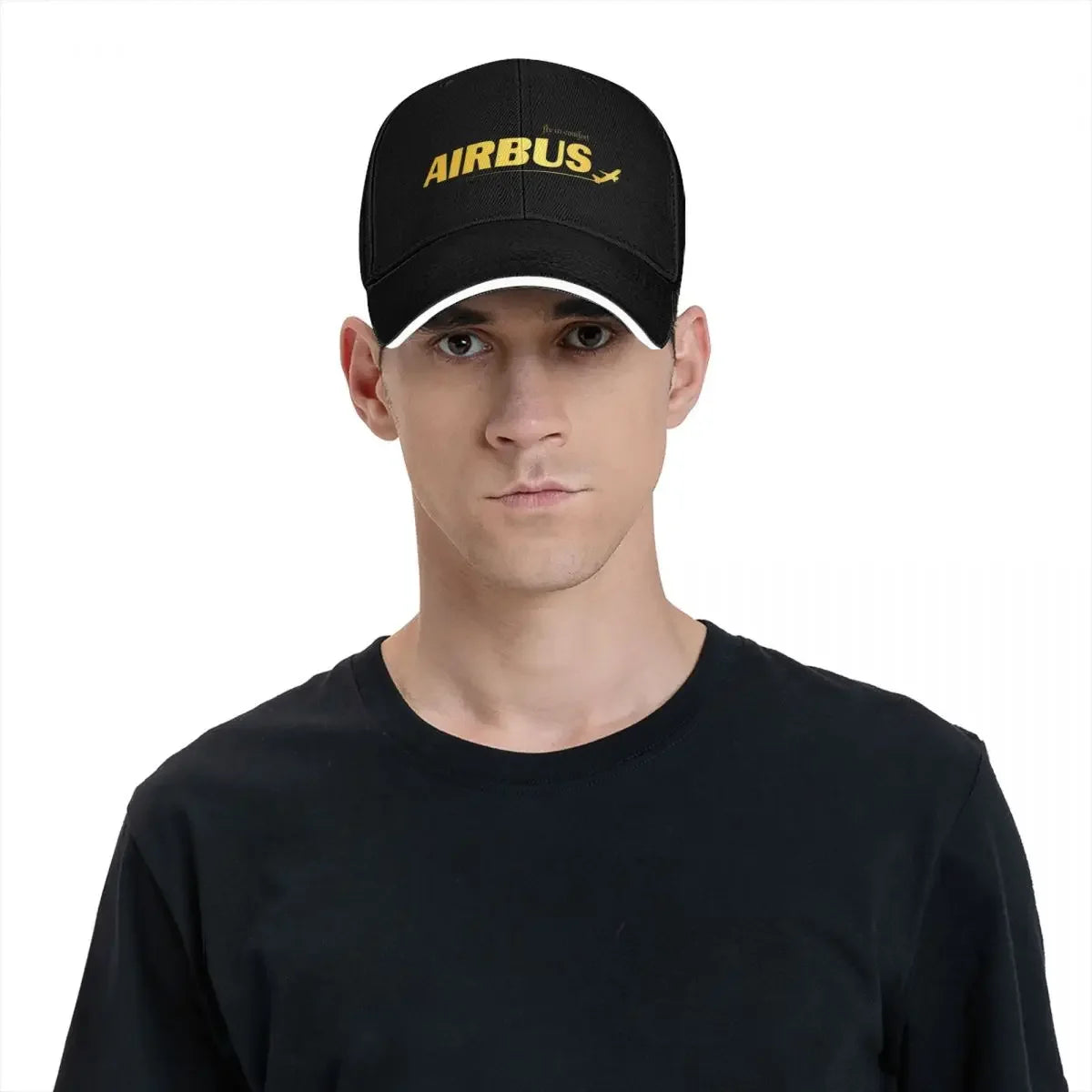 Airbus Golden Logo Baseball Caps Activities Snapback Hat Unisex Hats