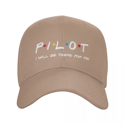 Friends Pilot I'll Be There For You Baseball Cap Men Women Adjustable Fighter Airplane Aviation Dad Hat Summer Snapback Caps
