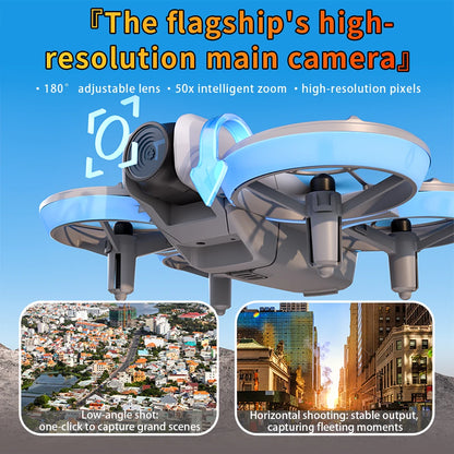 E69 Mini Drone Professional 8K Camera with WiFi FPV UAV Screen Remote Control and Obstacle Avoidance Quadcopter Kid Toy