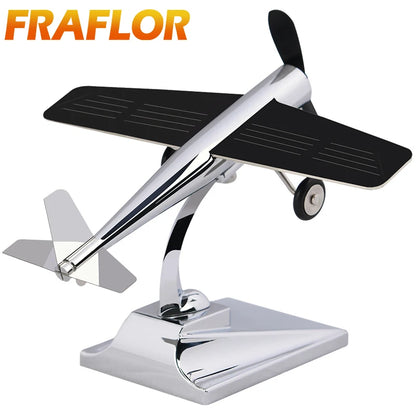 New Car-styling PV Solar Energy Aircraft Model Ornaments Plane Decoration Car Styling Solar Powered Aircraft Kit Toy for Car