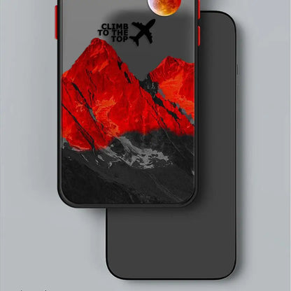 Mountain Peak Aircraft Phone Case for Apple iPhone 15 16 Pro XS Max 16e 13 14 Plus XR SE 7 8 12 11 Pro plus Matte
