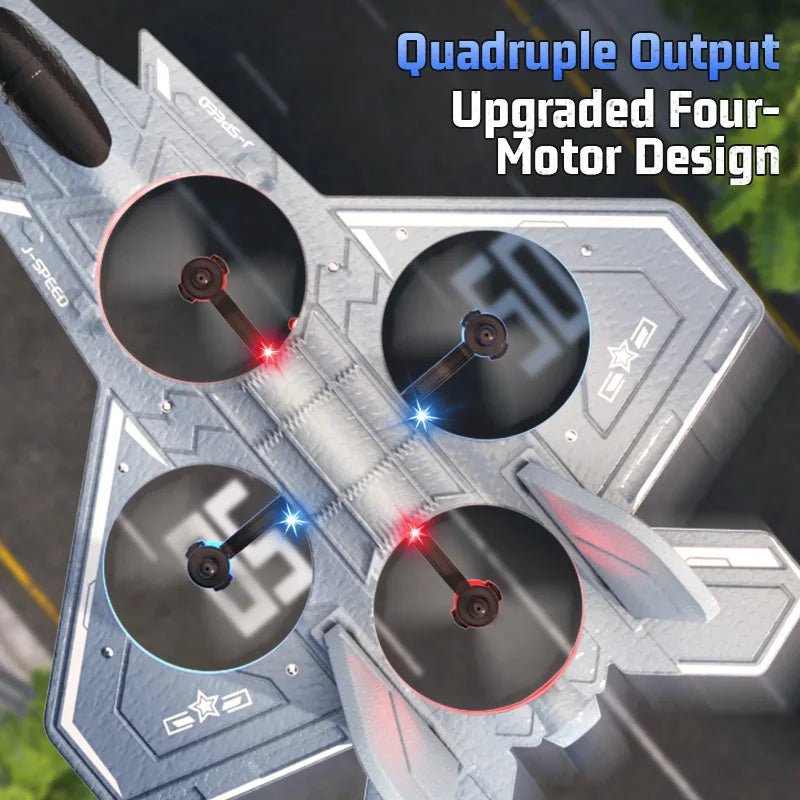 2.4G RC Aircraft with Camera Missile Launch Remote Control Helicopter Fighter Jet EVA Airplane EPP Foam Plane Toys For Kids Gift