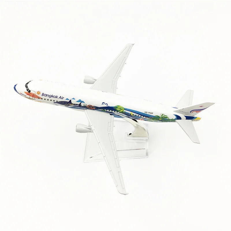 A320 Metal Aircraft Model 16cm Bangkok, Thailand Airbus Aircraft Children's Toy Gift
