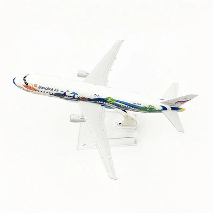 A320 Metal Aircraft Model 16cm Bangkok, Thailand Airbus Aircraft Children's Toy Gift