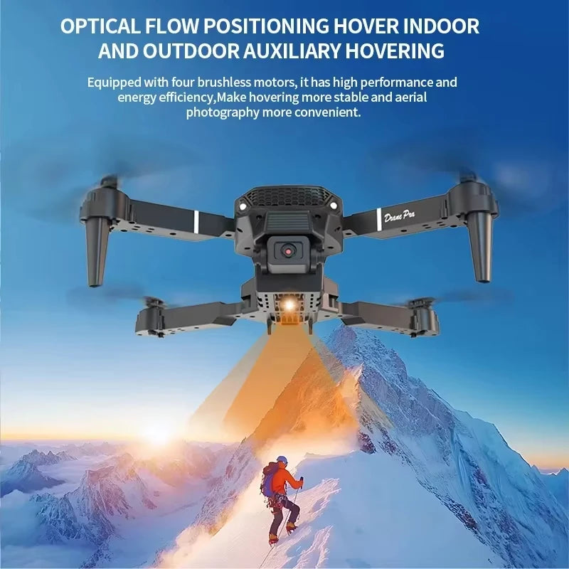 Original E88 Professional Wide Angle RC Dron HD 4K Camera Mode Foldable Helicopter Aircraft Quadcopter Drone Kid Gift Toys