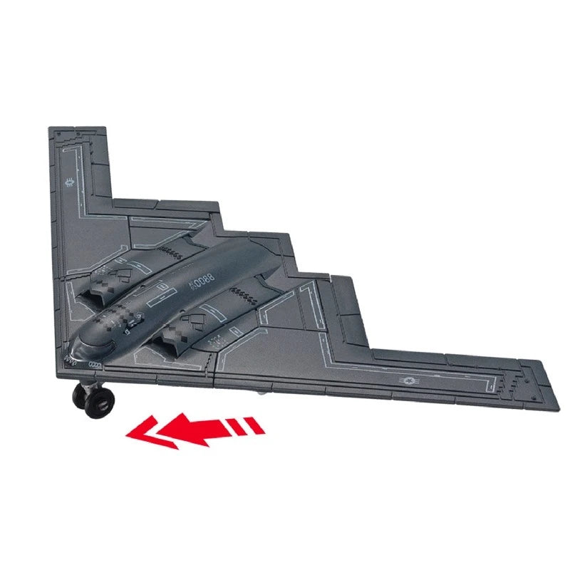 1:200 Creative Military Series Building Blocks The B2 Ghost Stealth Bomber Fighter Model Home Decor Toys For Kids Christmas Gift