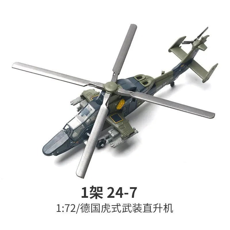 1:72 Creative Military Series Building Blocks The Tiger Style Twin Engine Armed Helicopter Model Toys For Boys Christmas Gifts