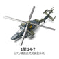 1:72 Creative Military Series Building Blocks The Tiger Style Twin Engine Armed Helicopter Model Toys For Boys Christmas Gifts
