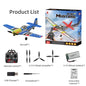 P51 Mustang Fighter 4CH Remote Control Aircraft Model Fixed Wing Aviation Model Aircraft 2.4G Electric Foam Glider Toys