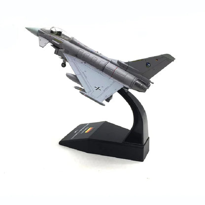 Die Cast Alloy Aircraft Model 1/100 European Typhoon Ef2000 Simulation Alloy Fighter Aircraft Model Indoor Collection Gift
