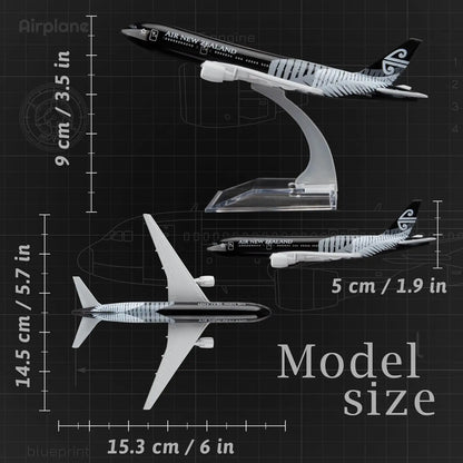 1/400 16cm Air New Zealand B777 Airplane Toy Airplane For Boys Collectible Miniature Gifts