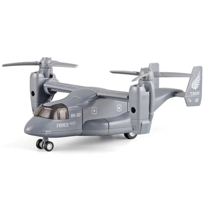 Diecast Alloy Simulated Osprey Transporter Fighter Aircraft Aviation Model Military Transport Aircraft Kid Toy Collect Ornament