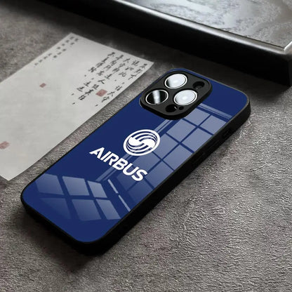 Airbus Logo Phone Case For IPhone 17 14 Pro Max 15 Pro 12 11 13 Mini X XR XS 16e Plus SE Glass Cover