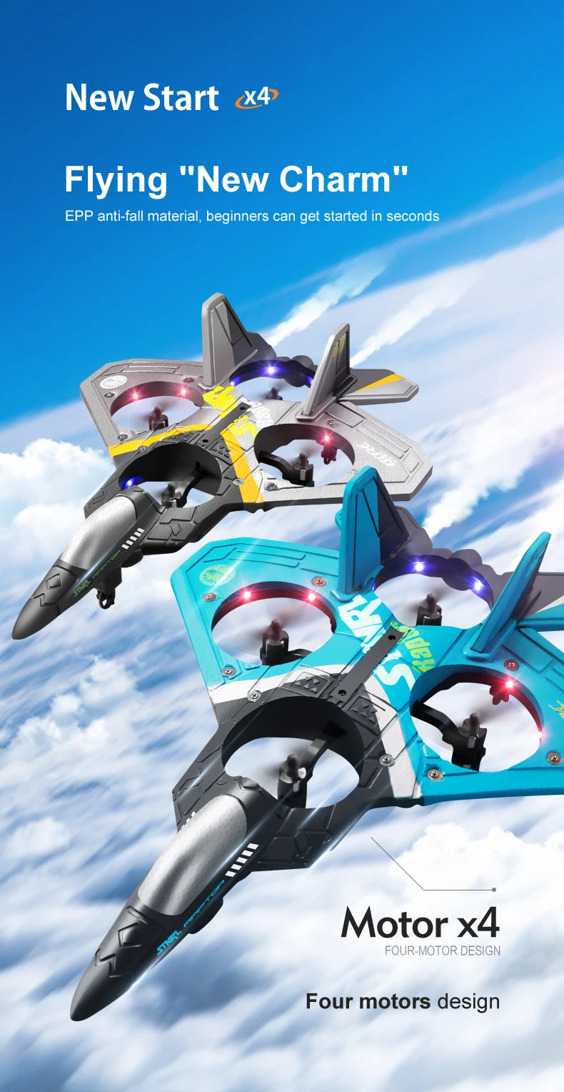 V17 RC Remote Control Airplane 2.4G Remote Control Fighter Hobby Plane Glider Airplane EPP Foam Toys RC drone Kids Gift rcplane