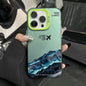 Mountain Peak Aircraft Phone Case for IPhone 17 16 14 15 11 12 13 Pro Max 16E 7 8 15 16 Plus 17 Air Shockproof Sunset IMD Cover