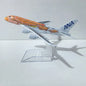 JASON TUTU 15CM ANA sea turtle painting Airbus A380 Airplane Model Aircraft Model Diecast Metal Planes Model All Nippon Airways