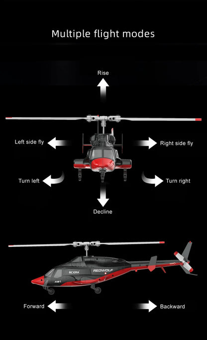 A61 RC Helicopter 2.4G 6-Aixs Gyroscope 4CH Altitude Hold Optical Flow Remote Control Helicopter Toys For Kid Adult