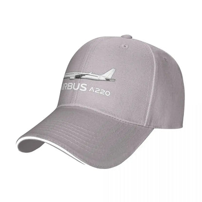 Airbus A220 Baseball Cap Spring Airliner Print Hip Hop Hip Hop Hats High Quality Couple Vintage Design Baseball Caps