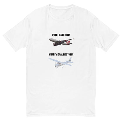 Pilot Short Sleeve T-shirt Boeing 747 Cessna 150 152 SEP single engine multi commercial funny comedy humour dream present