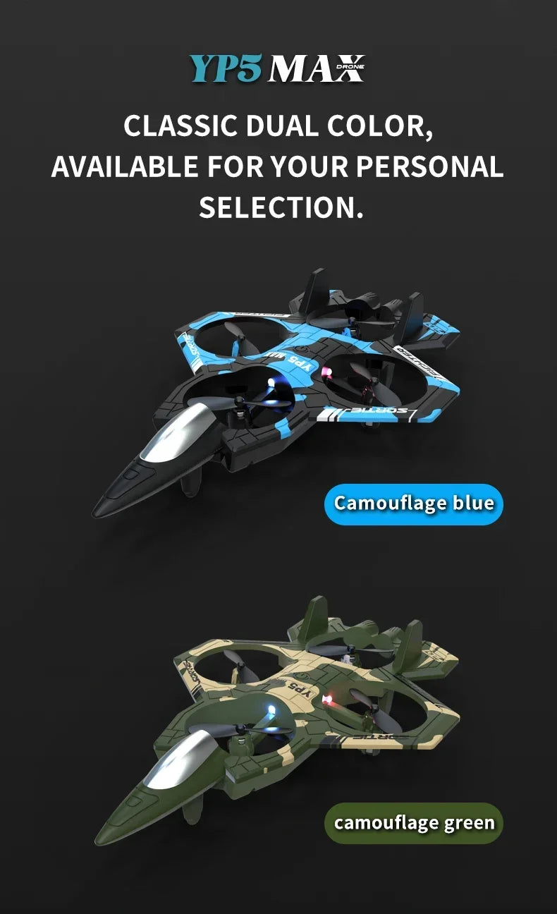 Stunt Light Remote Control Aircraft Four Channel Hovering High Altitude Rolling Special Effects Fighter Four Axis UAV