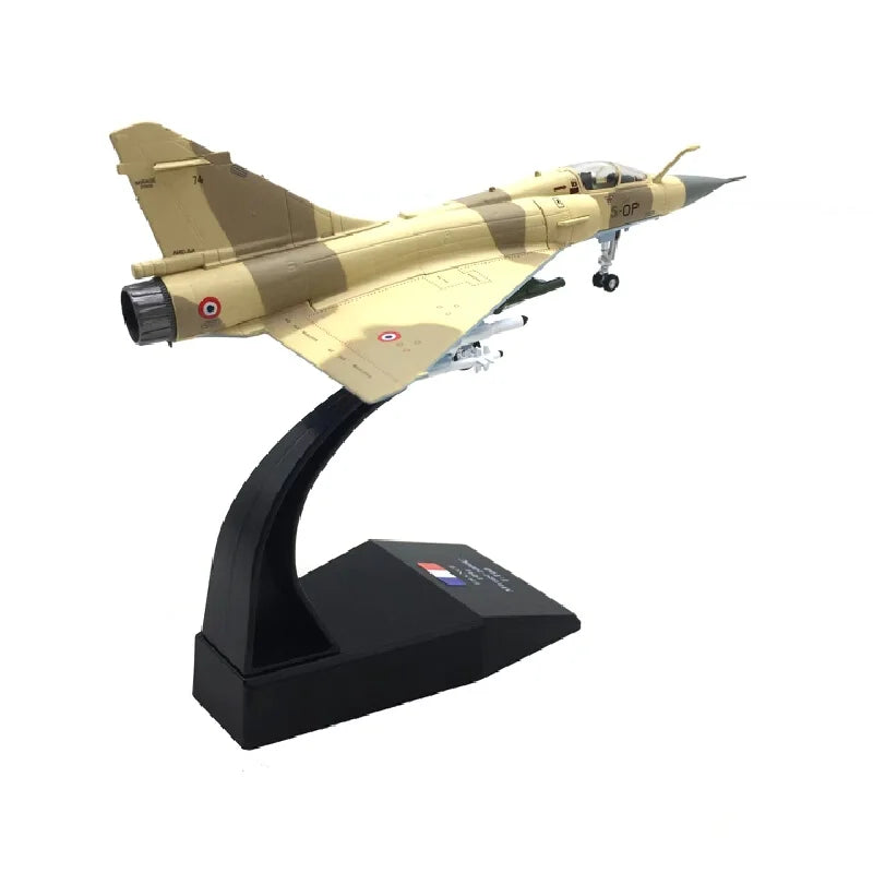 Die Cast Alloy Aircraft Model 1/100 French Air Force Mirage 2000 Fighter Jet Military Aircraft Model Indoor Collection Gift